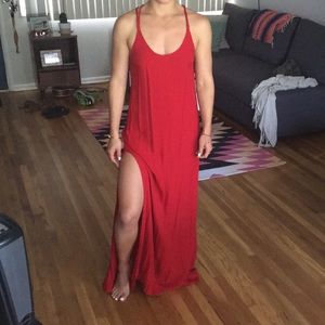Reformation sexy red dress like new